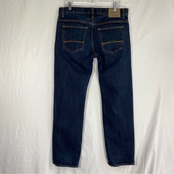 Aeropostale Men’s 34/34 Button Fly Dark Wash Straight Leg Jeans - Picture 3 of 7